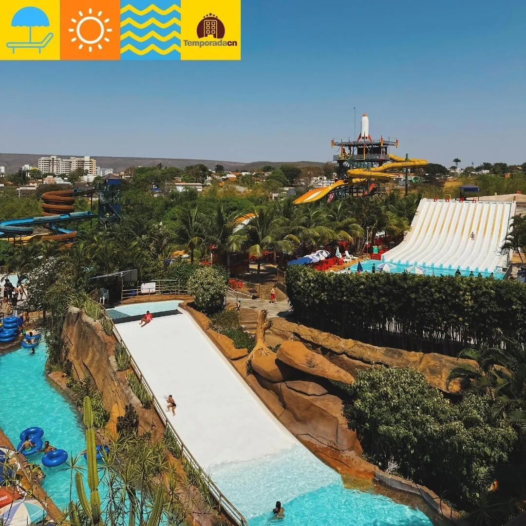 Piazza Diroma Com Acesso Ao Acqua Park - Temporada Cn Aparthotel Caldas Novas