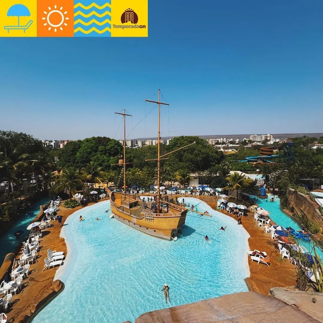 Piazza Diroma Com Acesso Ao Acqua Park - Temporada Cn Aparthotel Caldas Novas