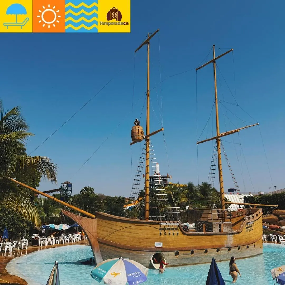 Piazza Diroma Com Acesso Ao Acqua Park - Temporada Cn Aparthotel Caldas Novas Brazil