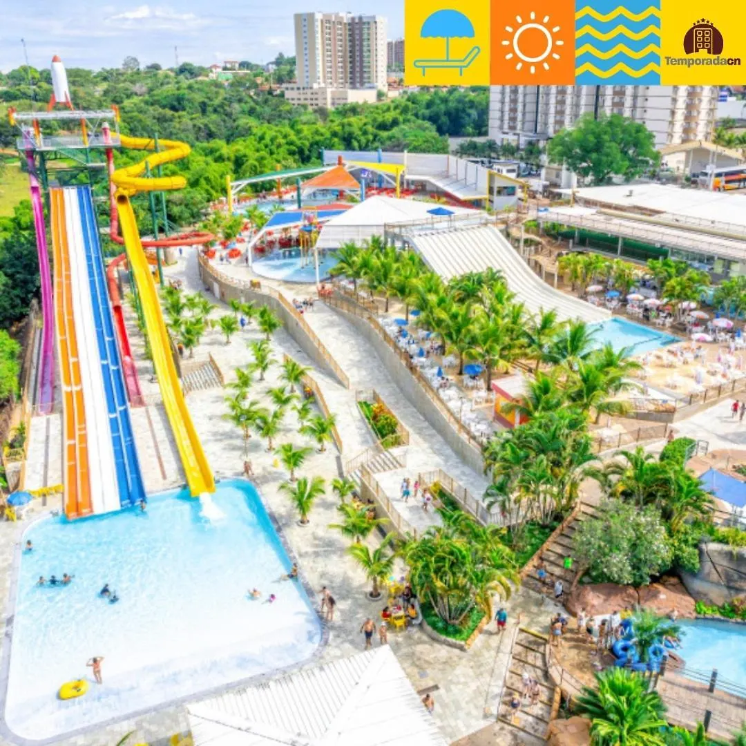 Piazza Diroma Com Acesso Ao Acqua Park - Temporada Cn Aparthotel Caldas Novas